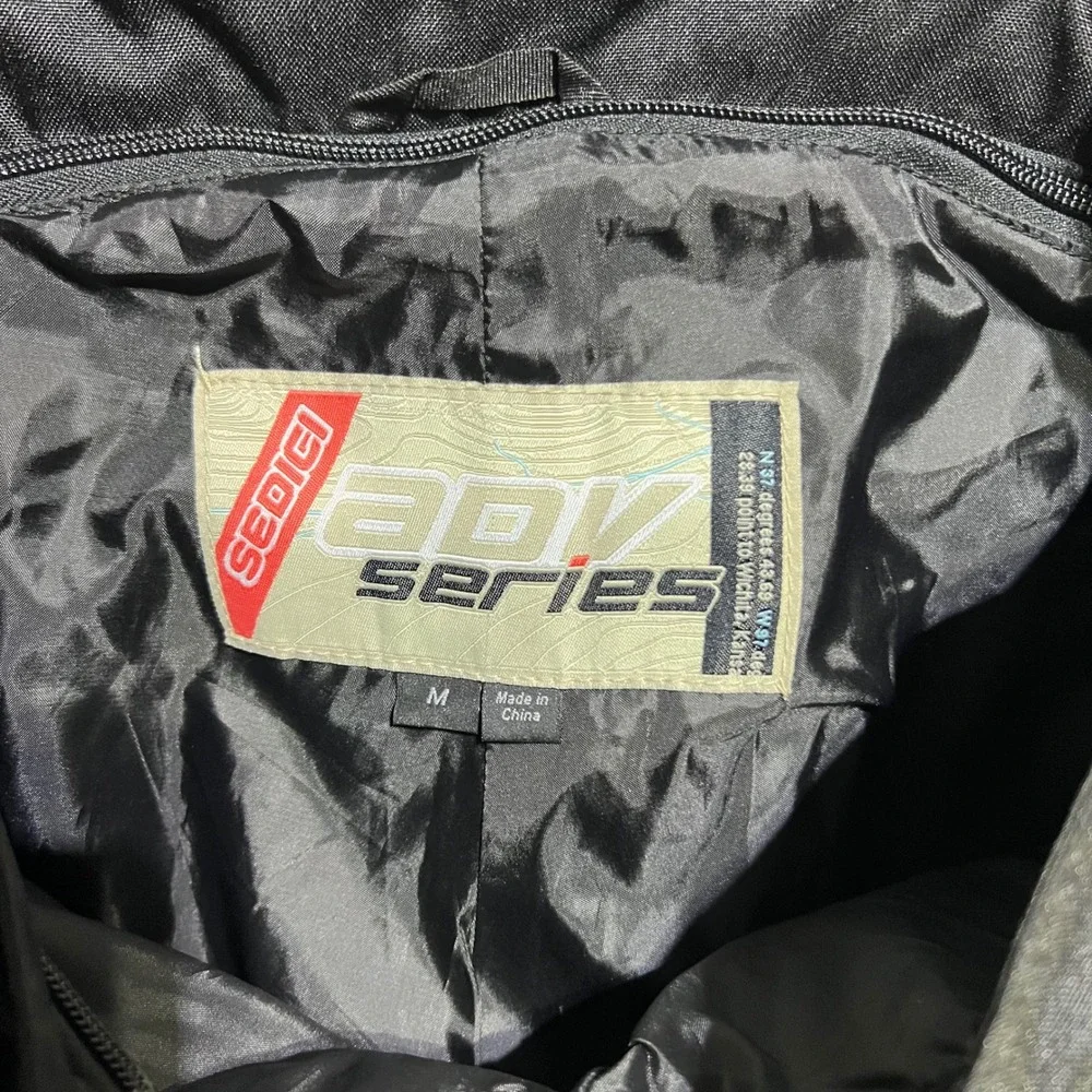 Sedici ADV Series Motorcycle Pants Mens M Black Padded Knee Touring Mesh Textile